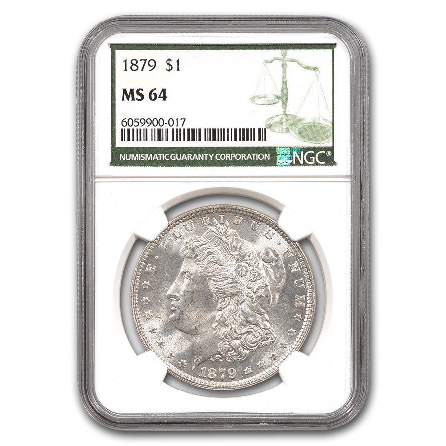 1879 Morgan Dollar MS-64 NGC (Green Label)