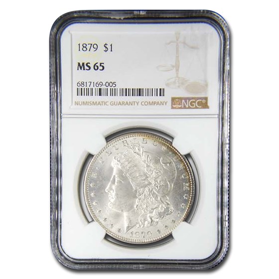 1879 Morgan Dollar MS-65 NGC 1879 Morgan Dollar MS-65 NGC