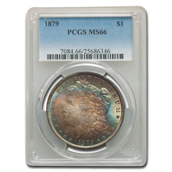 1879 Morgan Dollar MS-66 PCGS (Beautifully Toned) 1879 Morgan Dollar MS-66 PCGS (Beautifully Toned)