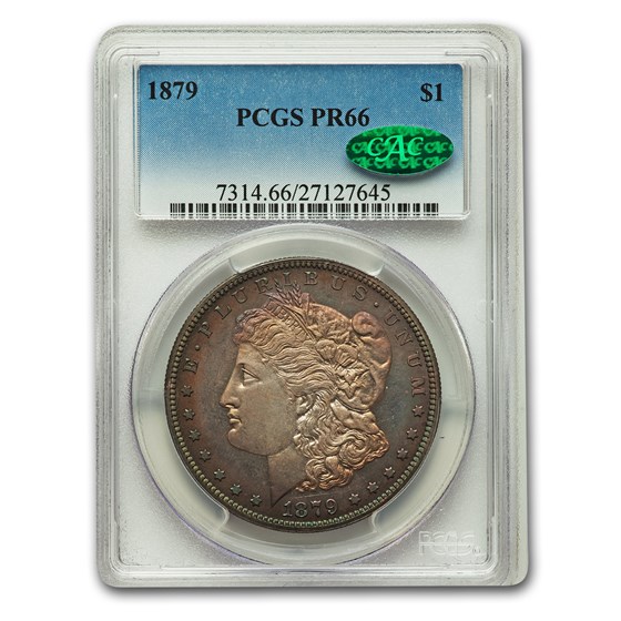 1879 Morgan Dollar PR-66 PCGS CAC 1879 Morgan Dollar PR-66 PCGS CAC