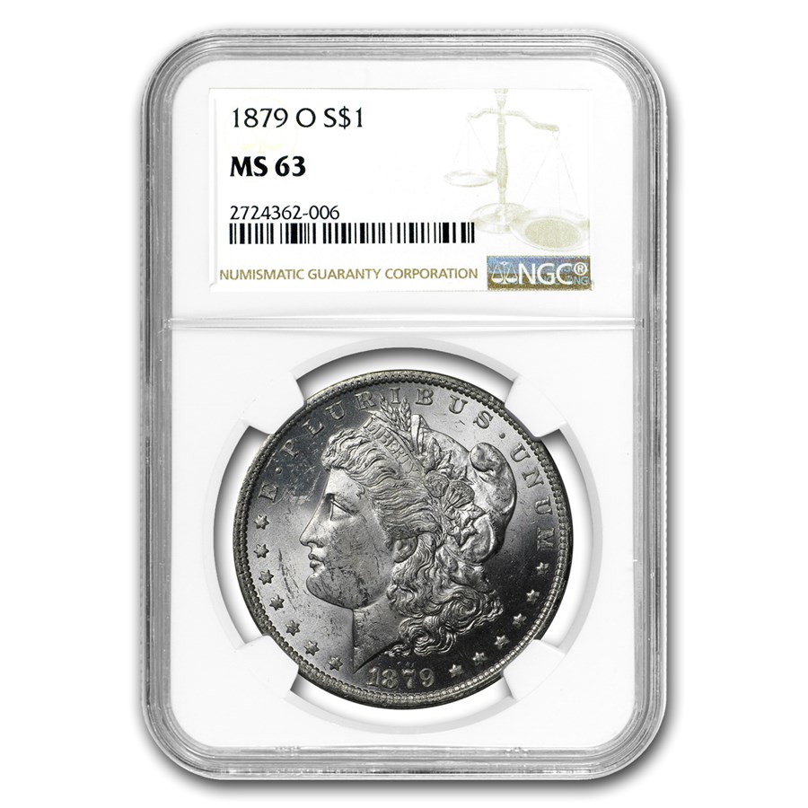1879-O Morgan Dollar MS-63 NGC