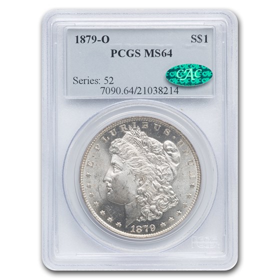 1879-O Morgan Dollar MS-64 PCGS CAC 1879-O Morgan Dollar MS-64 PCGS CAC