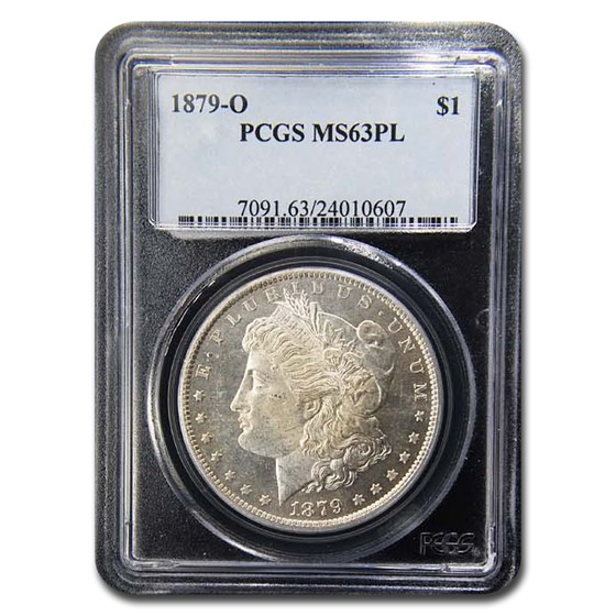1879-O Morgan Dollar PL MS-63 PCGS 1879-O Morgan Dollar PL MS-63 PCGS