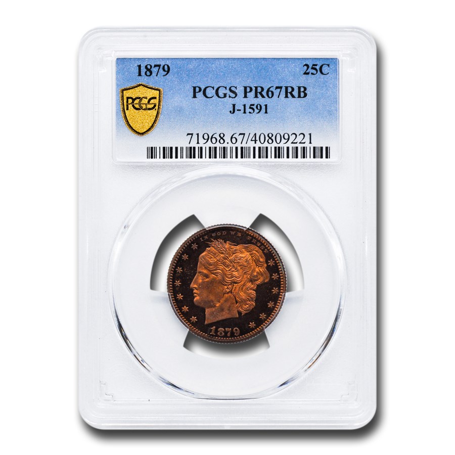 1879 Quarter Pattern PR-67 PCGS (J,1591, Red/Brown)