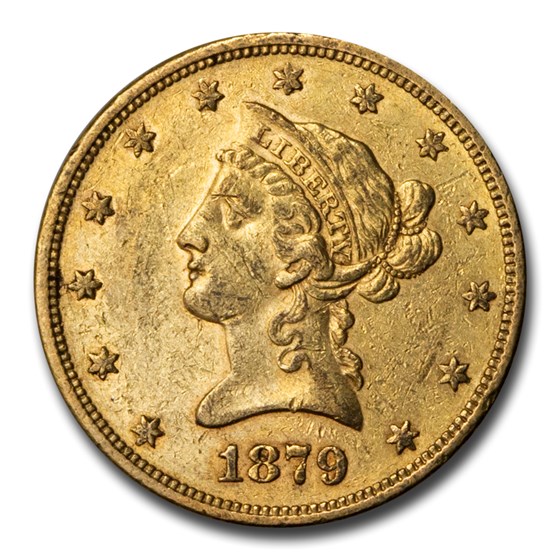 1879-S $10 Liberty Gold Eagle AU 1879-S $10 Liberty Gold Eagle AU