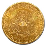 1879-S $20 Liberty Gold Double Eagle AU-58 PCGS