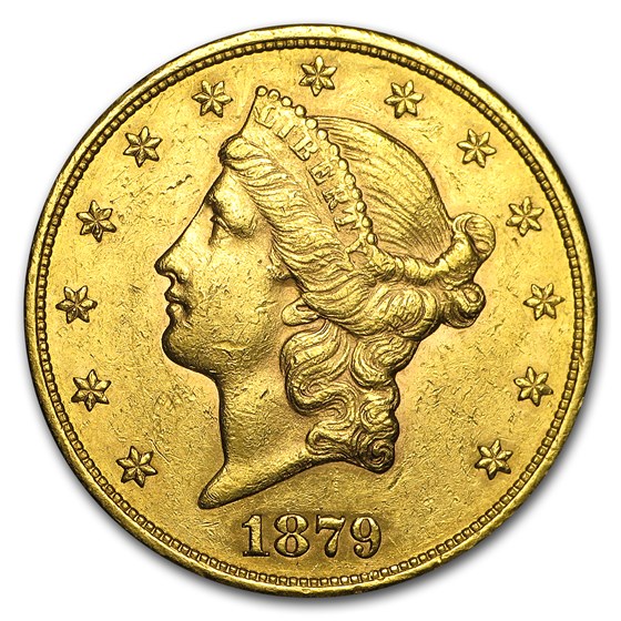 1879-S $20 Liberty Gold Double Eagle AU 1879-S $20 Liberty Gold Double Eagle AU