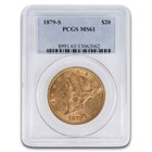 1879-S $20 Liberty Gold Double Eagle MS-61 PCGS