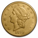1879-S $20 Liberty Gold Double Eagle XF