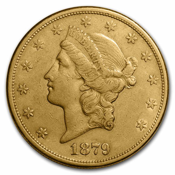 1879-S $20 Liberty Gold Double Eagle XF 1879-S $20 Liberty Gold Double Eagle XF