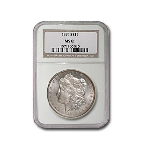 1879-S Morgan Dollar MS-61 NGC 1879-S Morgan Dollar MS-61 NGC