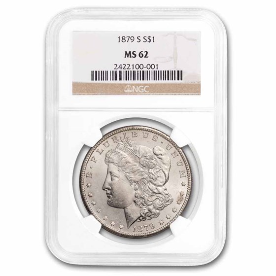 1879-S Morgan Dollar MS-62 NGC 1879-S Morgan Dollar MS-62 NGC