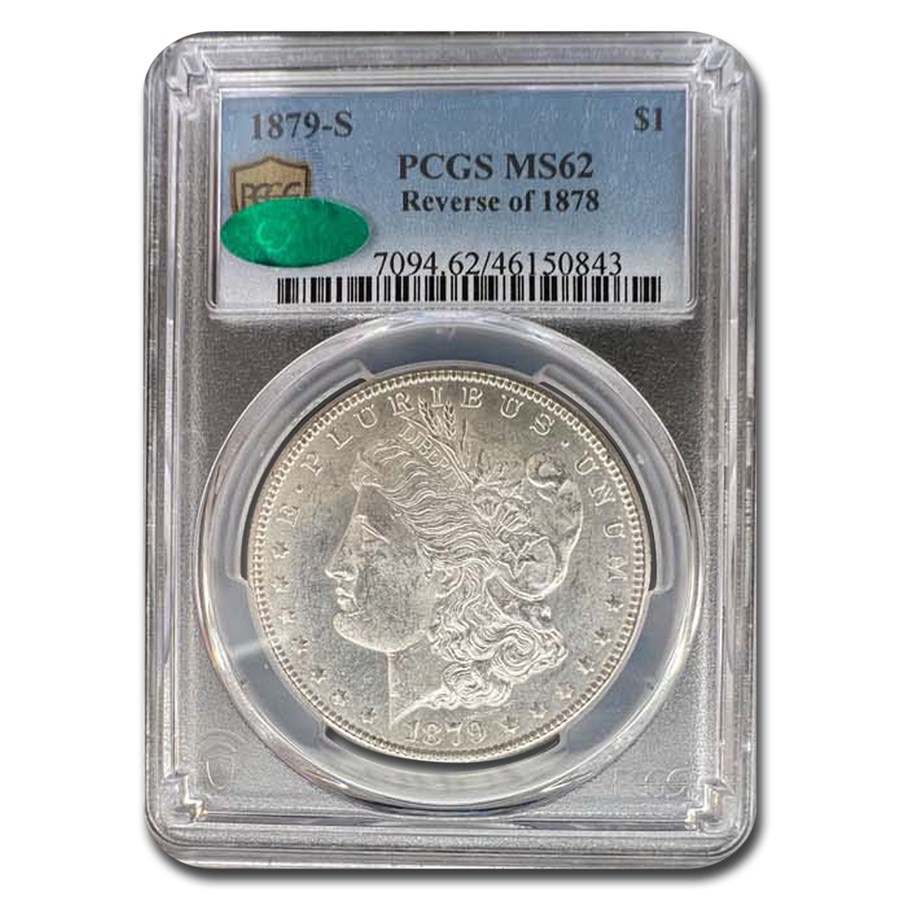 1879-S Morgan Dollar MS-62 PCGS CAC (Reverse of 1878)