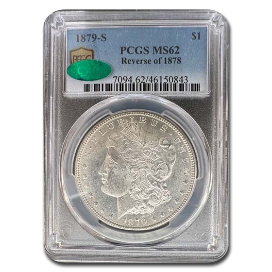 1879-S Morgan Dollar MS-62 PCGS CAC (Reverse of 1878) 1879-S Morgan Dollar MS-62 PCGS CAC (Reverse of 1878)