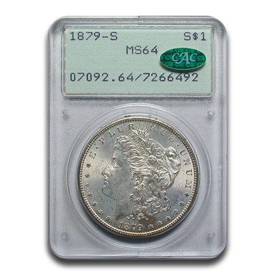 1879-S Morgan Dollar MS-64 PCGS CAC (Rattler)
