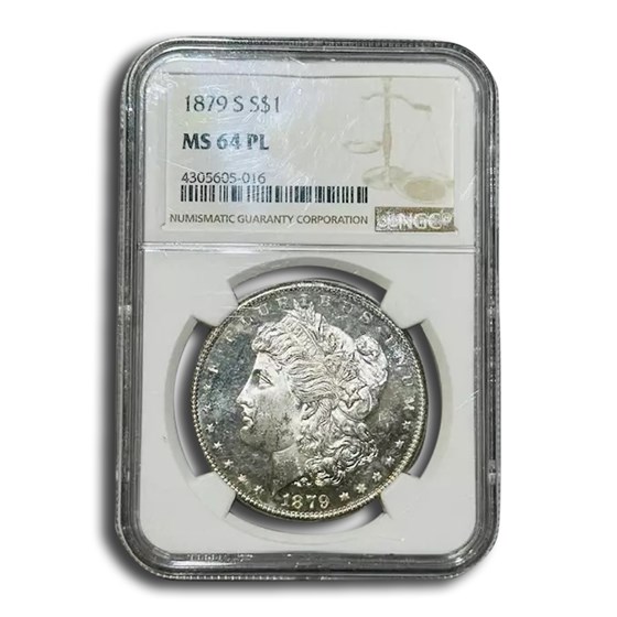 1879-S Morgan Dollar MS-64 PL NGC