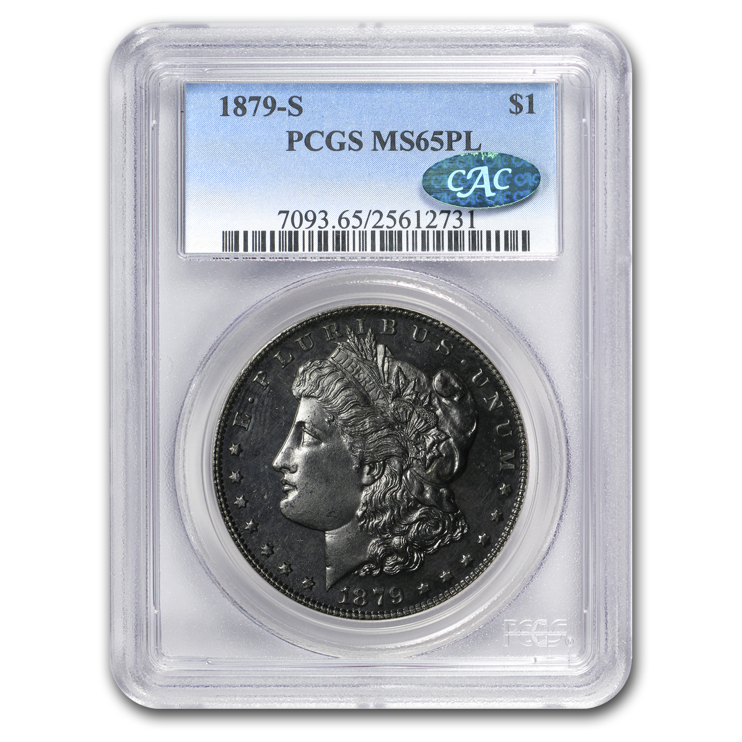 Buy 1879-S Morgan Dollar MS-65 PL PCGS (CAC) | APMEX