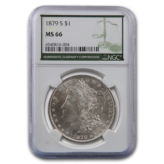 1879-S Morgan Dollar MS-66 NGC (Green Label) 1879-S Morgan Dollar MS-66 NGC (Green Label)