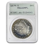 1879-S Morgan Dollar MS-66 PCGS (DMPL, Rattler)