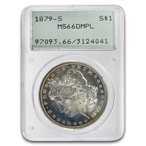 1879-S Morgan Dollar MS-66 PCGS (DMPL, Rattler)