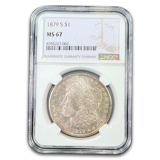 1879-S Morgan Dollar MS-67 NGC (Rim Toning)