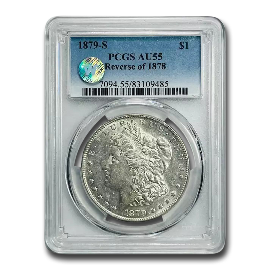 Buy 1879-S Morgan Dollar Rev of 78 AU-55 PCGS | APMEX
