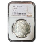1879-S Morgan Dollar Rev of 78 MS-61 NGC (Top-100)