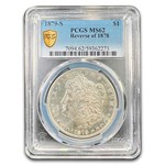 1879-S Morgan Dollar Rev of 78 MS-62 PCGS
