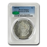 1879-S Morgan Dollar Rev of 78 MS-64+ PCGS CAC