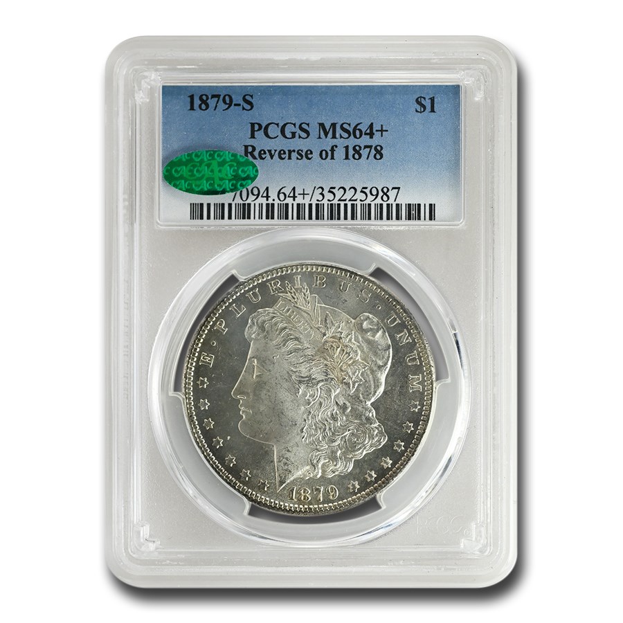 1879-S Morgan Dollar Rev of 78 MS-64+ PCGS CAC