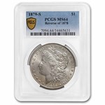 1879-S Morgan Dollar Rev of 78 MS-64 PCGS