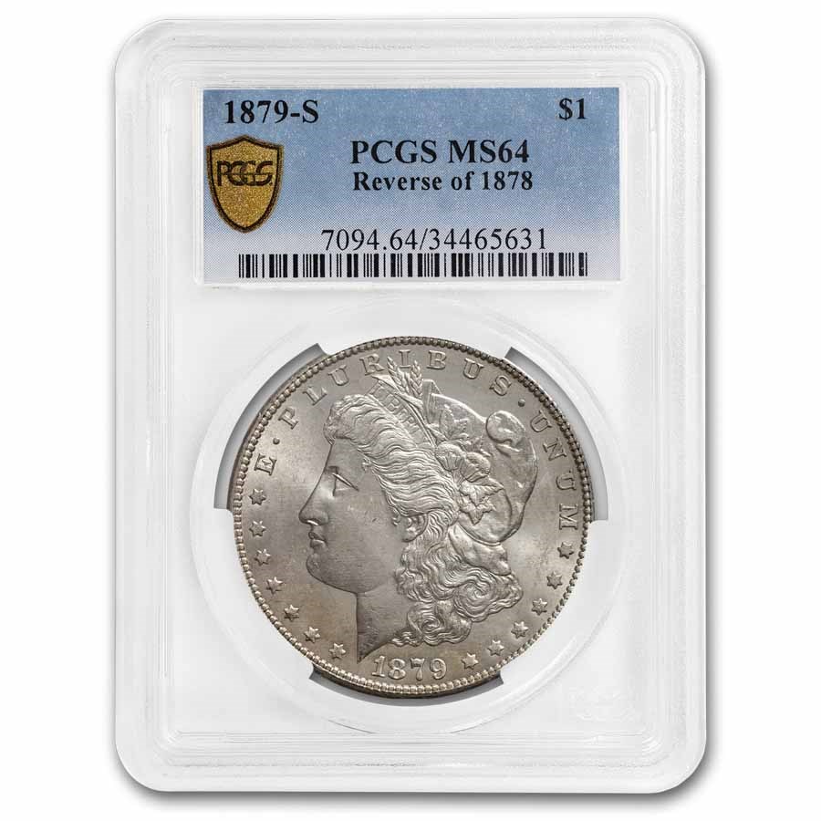 1879-S Morgan Dollar Rev of 78 MS-64 PCGS