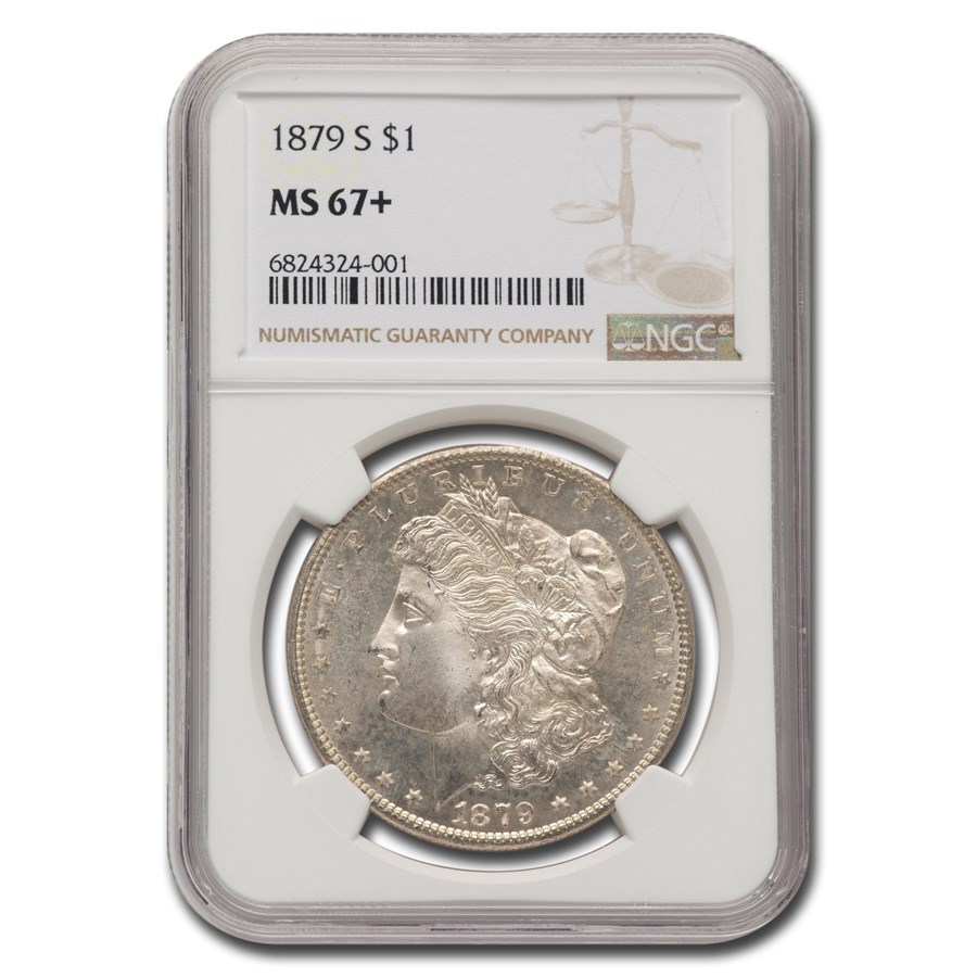 1879-S Morgan Silver Dollar MS-67+ NGC (Plus Designation)