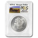 1879-S Stage Coach Silver Dollar Rev of 78 BU PCGS