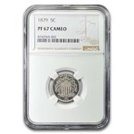 1879 Shield Nickel PF-67 Cameo NGC