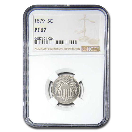 1879 Shield Nickel PF-67 NGC 1879 Shield Nickel PF-67 NGC