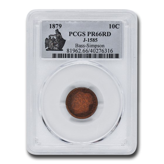 1879 Washlady Dime PR-66 Cameo PCGS (Red J-1585) 1879 Washlady Dime PR-66 Cameo PCGS (Red J-1585)