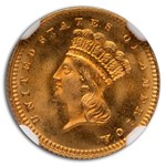 1880 $1 Indian Head Gold Dollar Type 3 MS-68 NGC