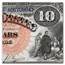1880 $10 Legal Tender Daniel Webster CU (Fr#107)