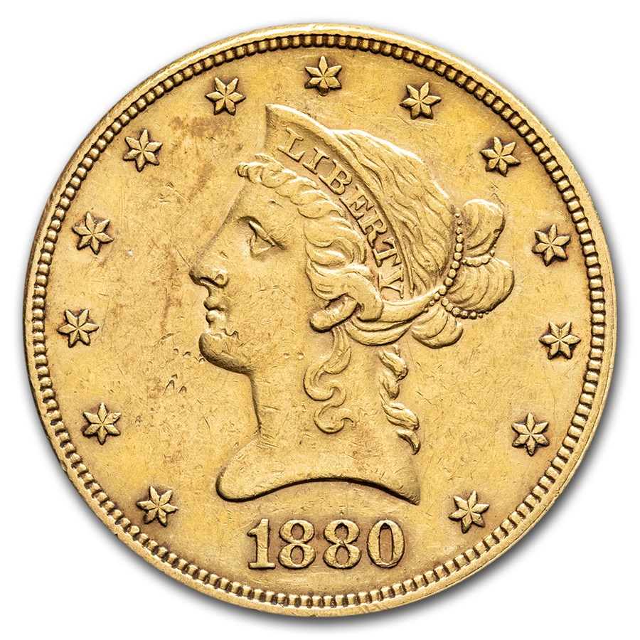 1880 $10 Liberty Gold Eagle XF