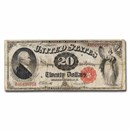 1880 $20 Legal Tender Alexander Hamilton Fine (Fr#147) (Details)