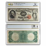 1880 $20 Legal Tender Alexander Hamilton VF-20 PCGS (Fr#147)