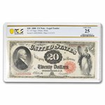 1880 $20 Legal Tender Alexander Hamilton VF-25 PCGS (Fr#147)