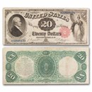 1880 $20 Legal Tender Alexander Hamilton VF (Fr#141)