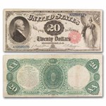 1880 $20 Legal Tender Alexander Hamilton VF (Fr#141)
