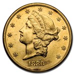1880 $20 Liberty Gold Double Eagle AU