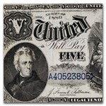 1880 $5.00 Legal Tender Woodchopper VF (Fr#80)