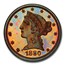 1880 $5 Liberty Half Eagle Pattern PR-66 PCGS (Red/Brown, J-1663)