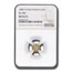 1880/76 Indian Round 25 Cent Gold MS-65 NGC (PL, BG-885)