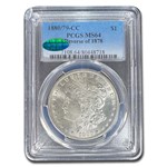 1880/79-CC Morgan Dollar MS-64 PCGS CAC (Reverse of 1878)